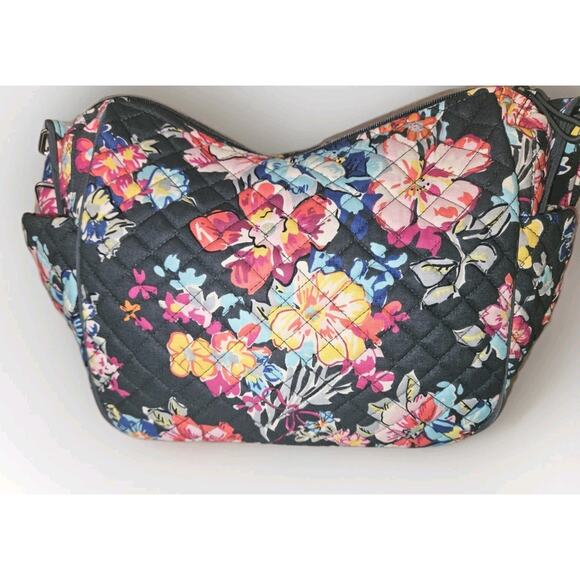 NWOT! Vera Bradley On The Go Quilted Handbag Floral Pattern 13x10x5 - Picture 6 of 11